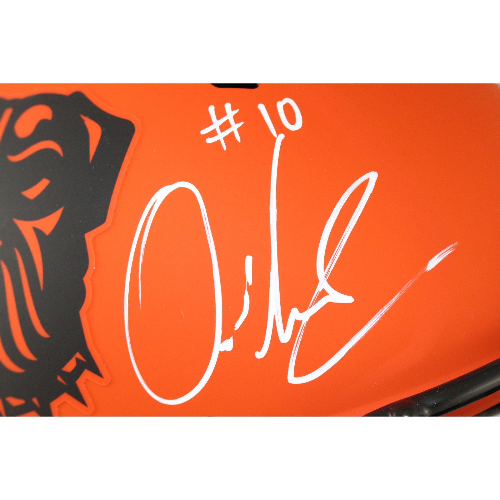 Quinshon Judkins Autographed Cleveland Browns Pro Rave Helmet Beckett WIT 53109