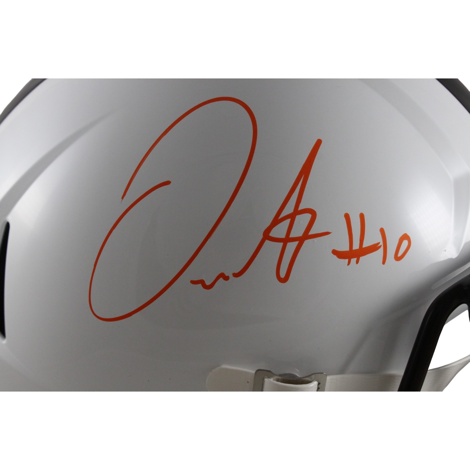 Quinshon Judkins Signed Cleveland Browns F/S 23 Alt Helmet Beckett Witness 55163 2 Quinshon Judkins Signed Cleveland Browns F/S 23 Alt Helmet Beckett Witness 55163