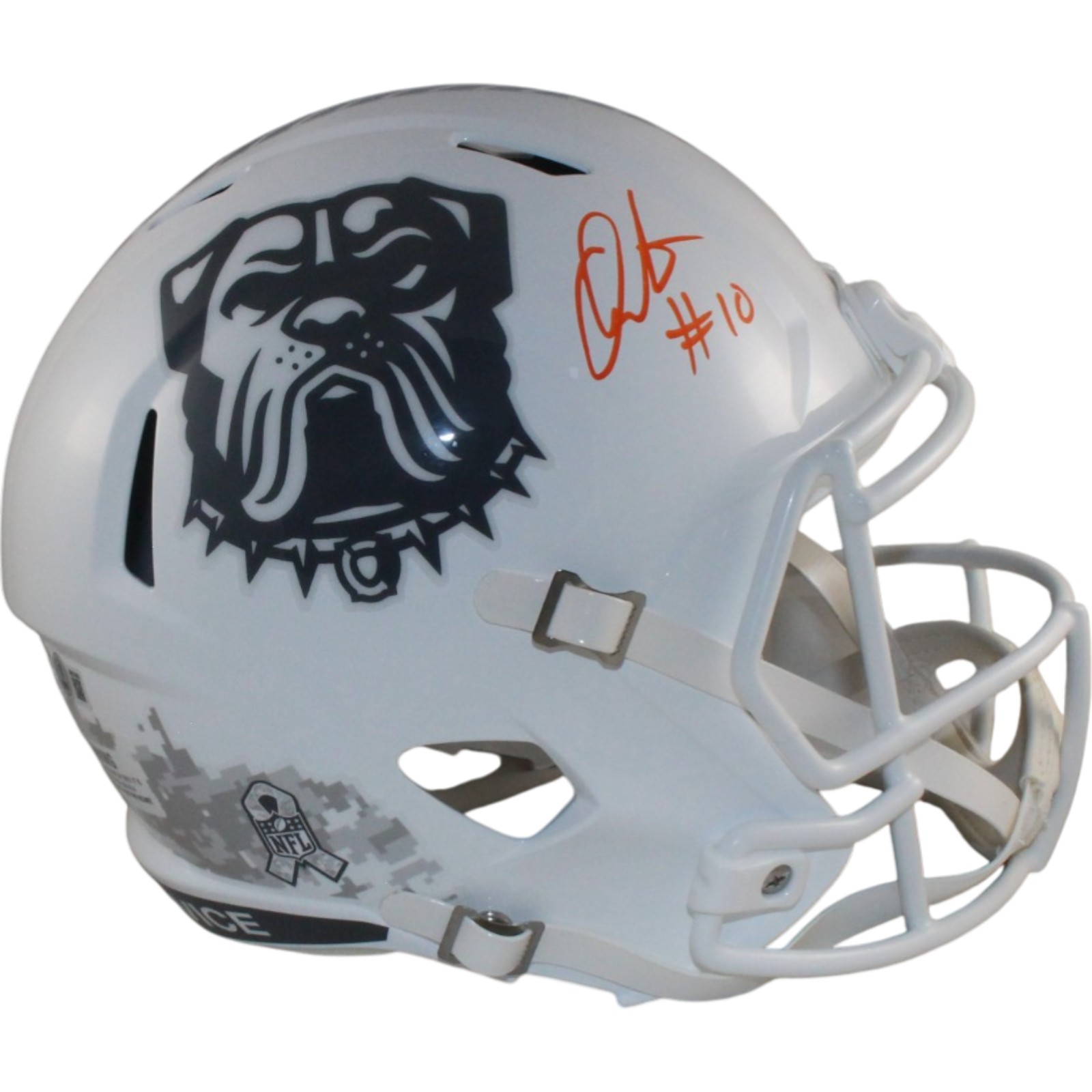 Quinshon Judkins Signed Cleveland Browns F/S 24 STS Helmet Beckett Witness 55166