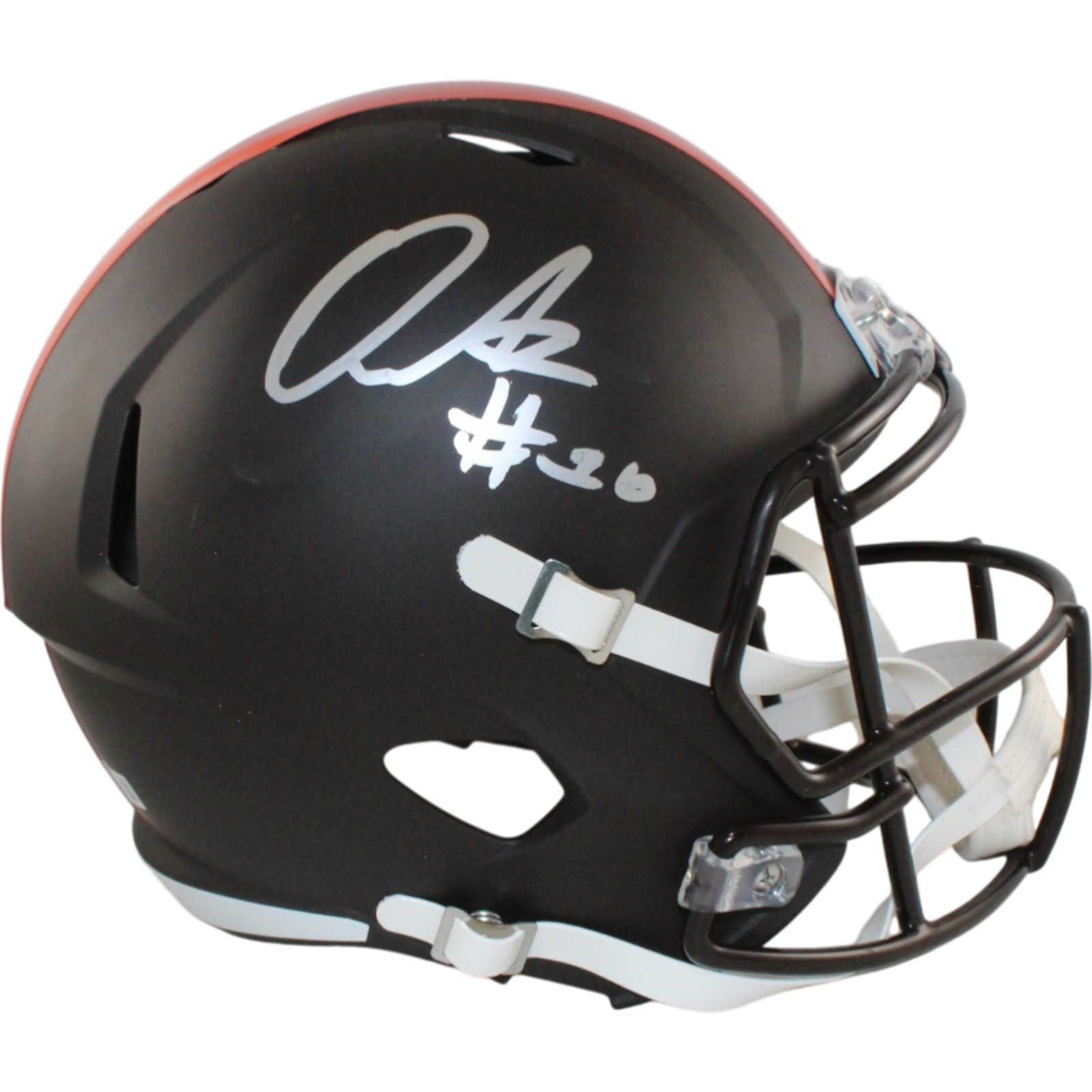Quinshon Judkins Signed Cleveland Browns F/S 25 Alt Helmet Beckett Witness 55165