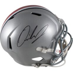 Quinshon Judkins Autographed/Signed Ohio State Buckeyes Speed F/S Helmet Beckett Witness 49635