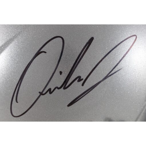 Quinshon Judkins Autographed/Signed Ohio State Buckeyes Speed F/S Helmet Beckett Witness 49635