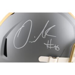Quinshon Judkins Signed Cleveland Browns F/S Slate Helmet Beckett Witness 55161