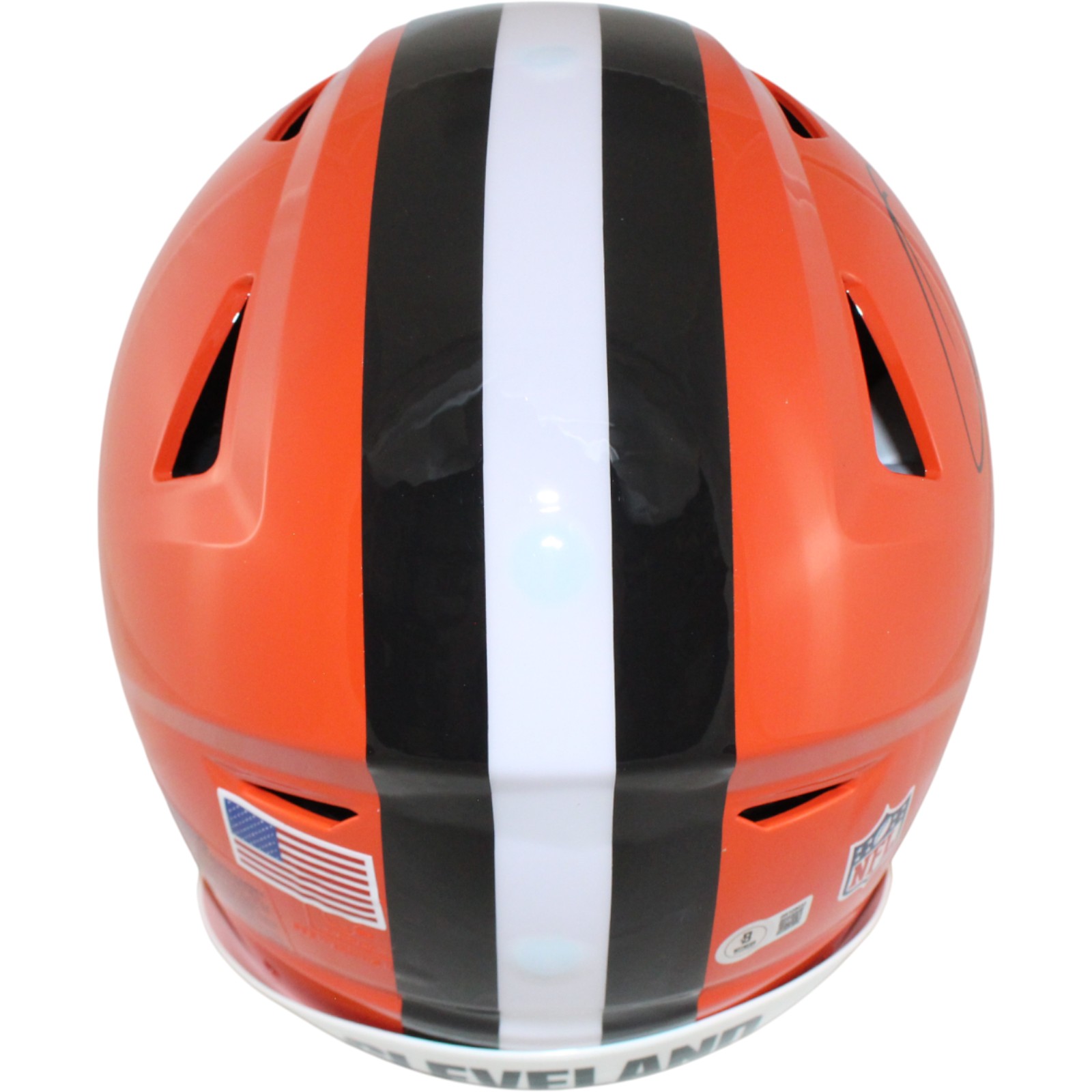 Quinshon Judkins Autographed Cleveland Browns Speedflex Helmet Beckett WIT 53118 4 Quinshon Judkins Autographed Cleveland Browns Speedflex Helmet Beckett WIT 53118