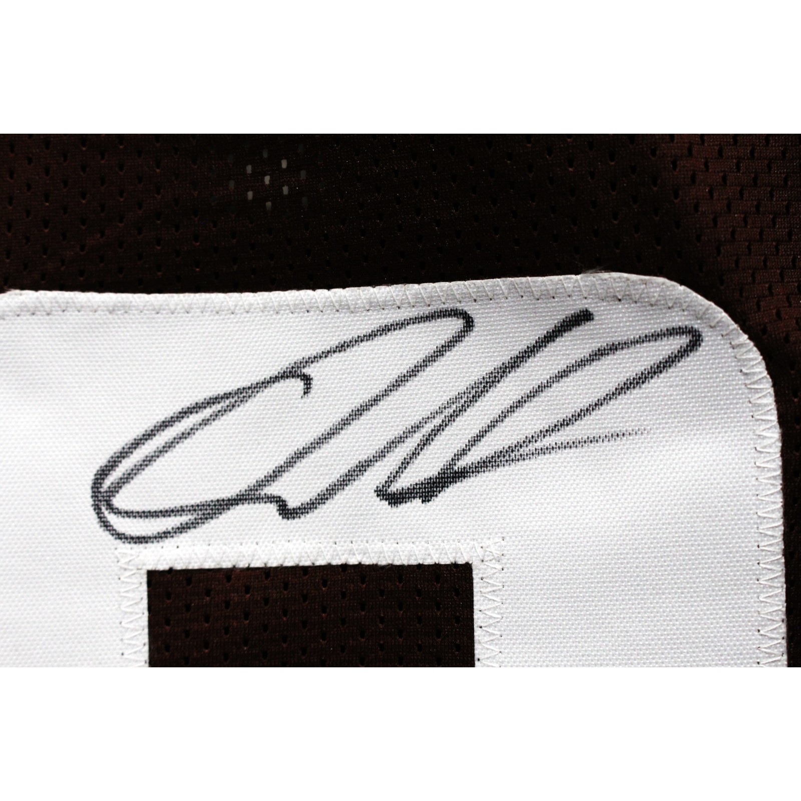 Quinshon Judkins Autographed Pro Style sz XL Brown Jersey Beckett Witness 53124