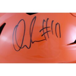 Quinshon Judkins Autographed Cleveland Browns Midi Helmet Beckett Witness 53112