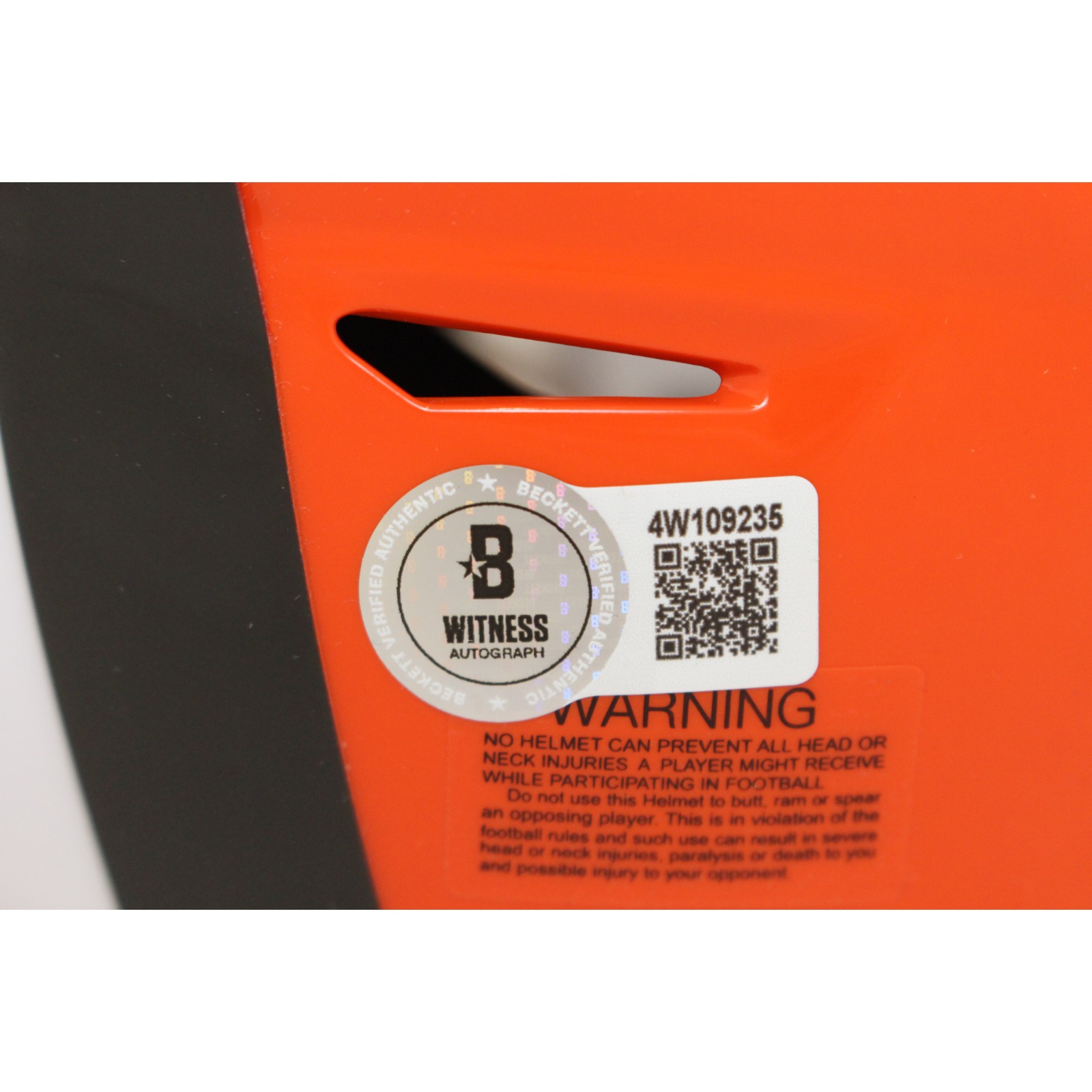 Quinshon Judkins Autographed Cleveland Browns Midi Helmet Beckett Witness 53112 5 Quinshon Judkins Autographed Cleveland Browns Midi Helmet Beckett Witness 53112