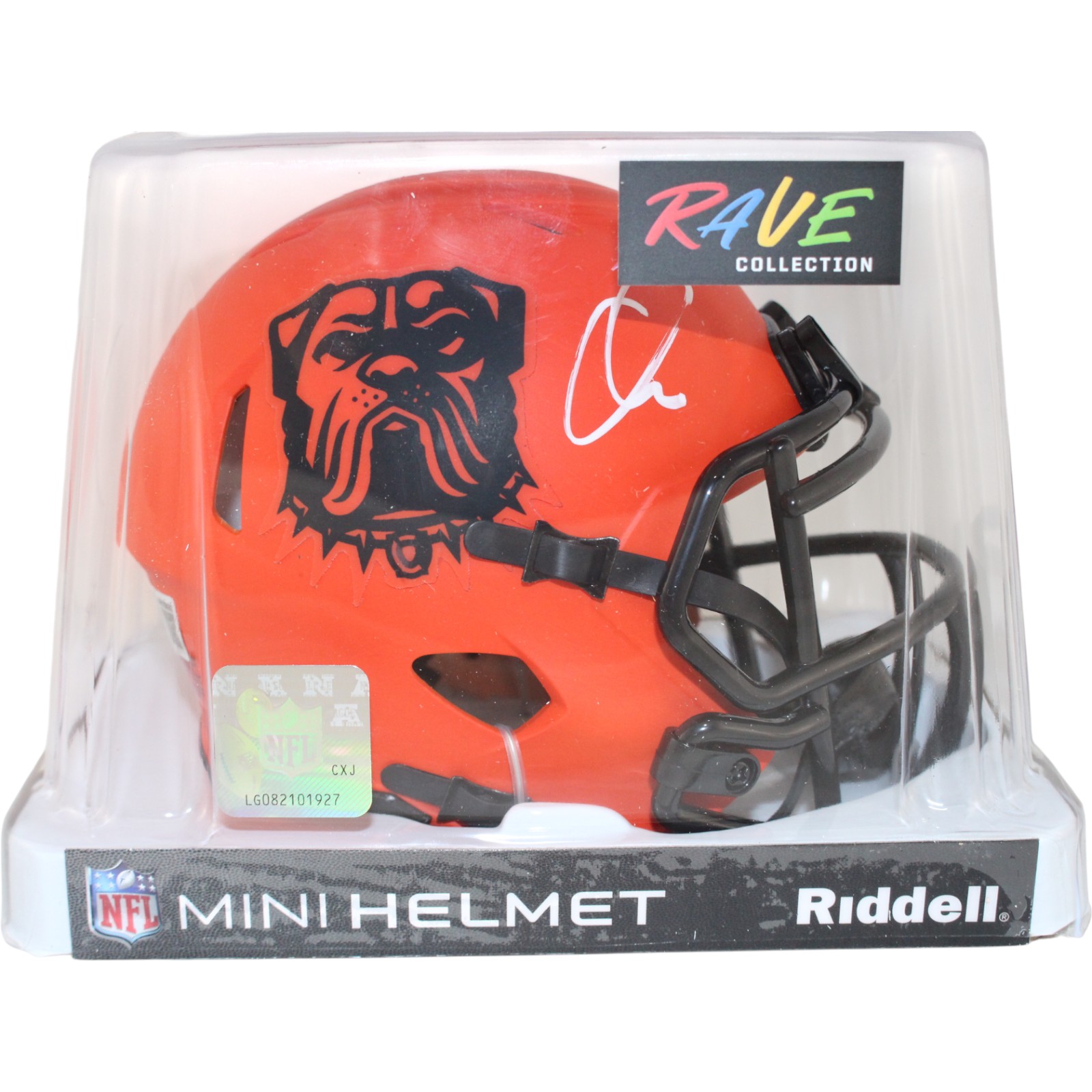 Quinshon Judkins Autographed Cleveland Browns Mini Helmet Rave Beckett W 53139 5 Quinshon Judkins Autographed Cleveland Browns Mini Helmet Rave Beckett W 53139