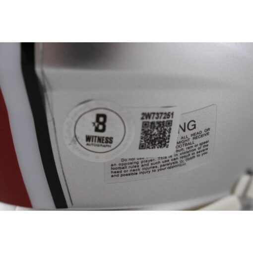 Quinshon Judkins Autographed/Signed Ohio State Buckeyes Speed Mini Helmet Beckett Witness 49614
