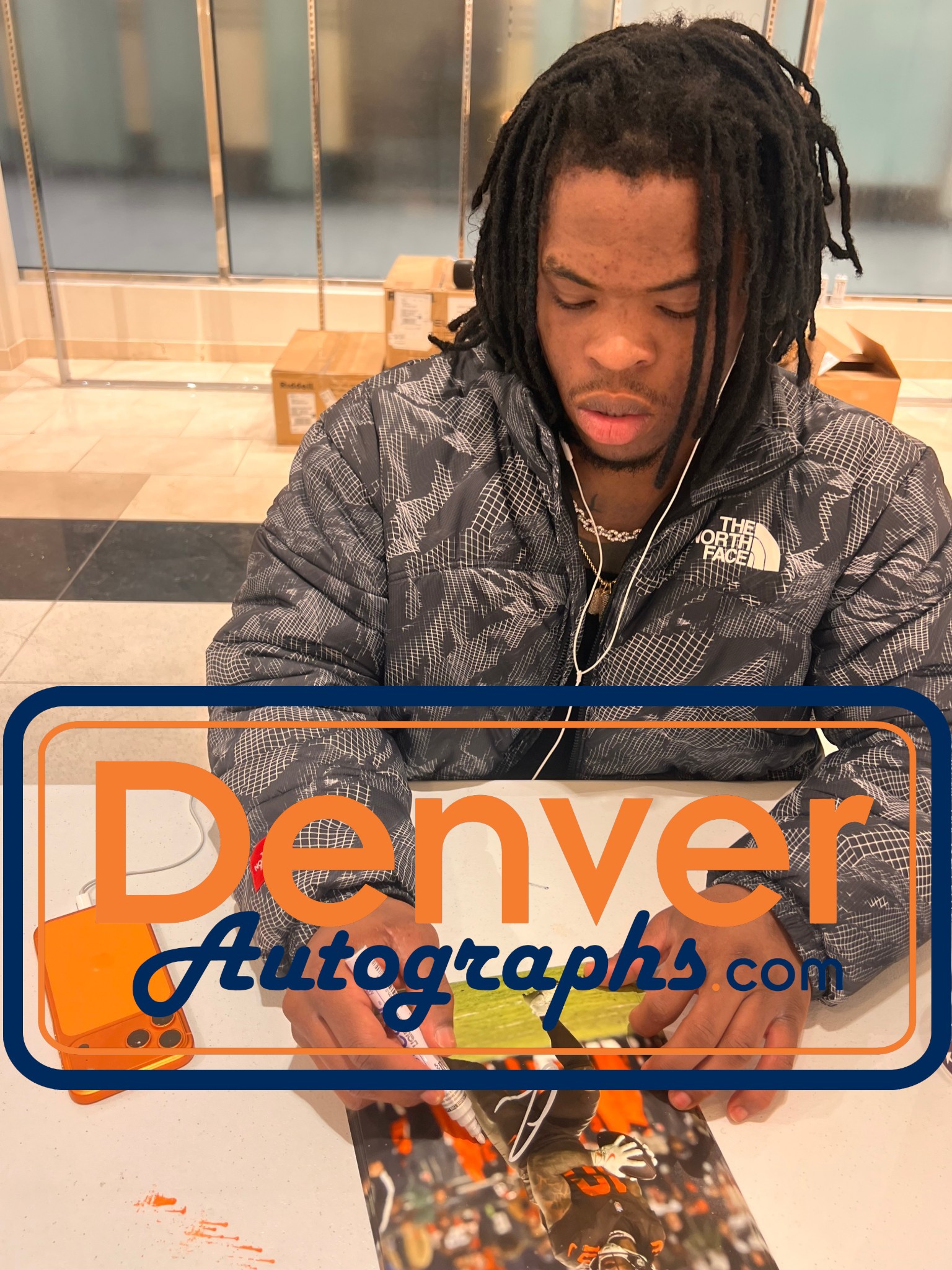 Quinshon Judkins Autographed Cleveland Browns 8x10 Photo Beckett Witness 55169