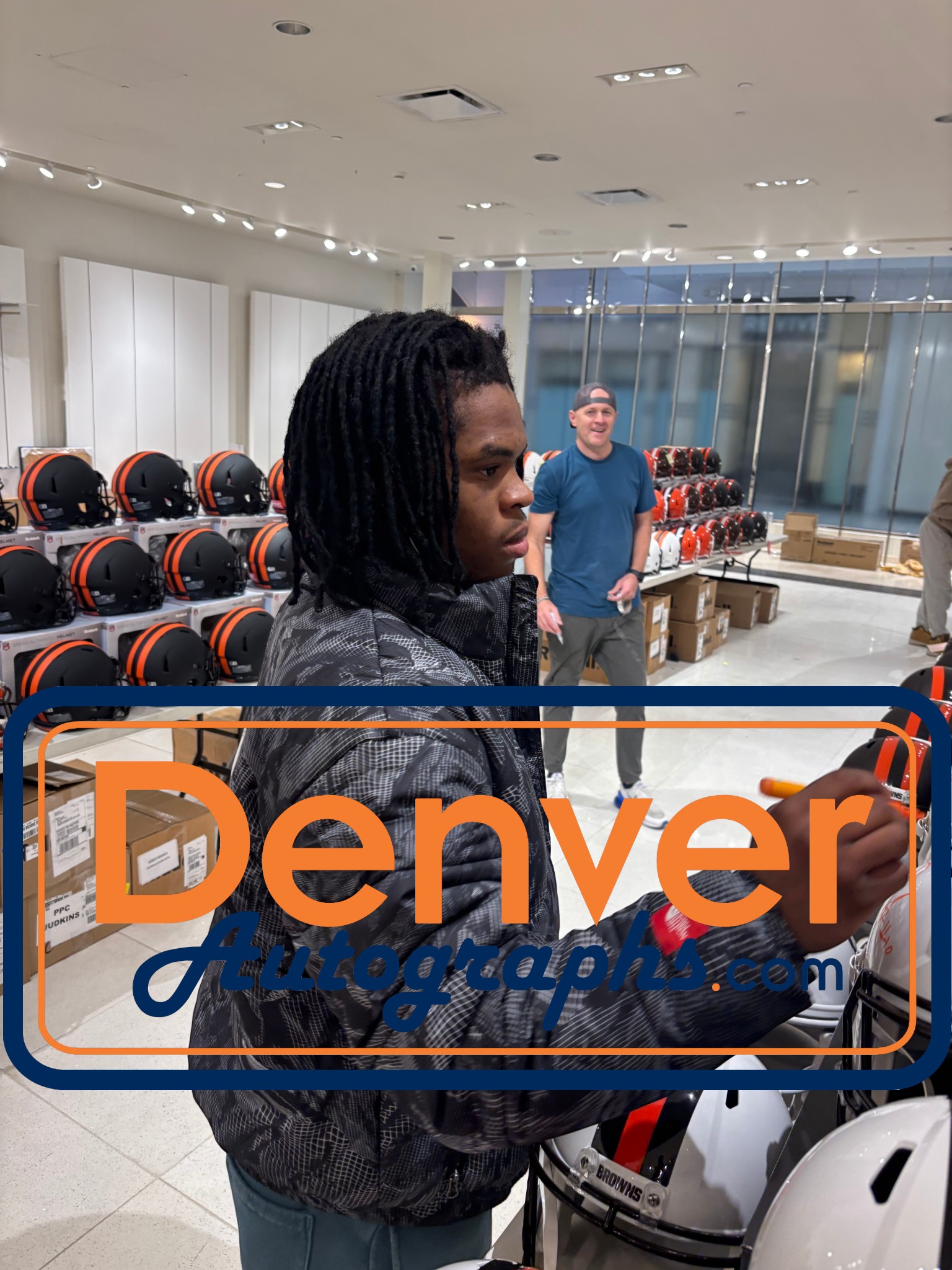 Quinshon Judkins Signed Cleveland Browns F/S 23 Alt Helmet Beckett Witness 55163 7 Quinshon Judkins Signed Cleveland Browns F/S 23 Alt Helmet Beckett Witness 55163