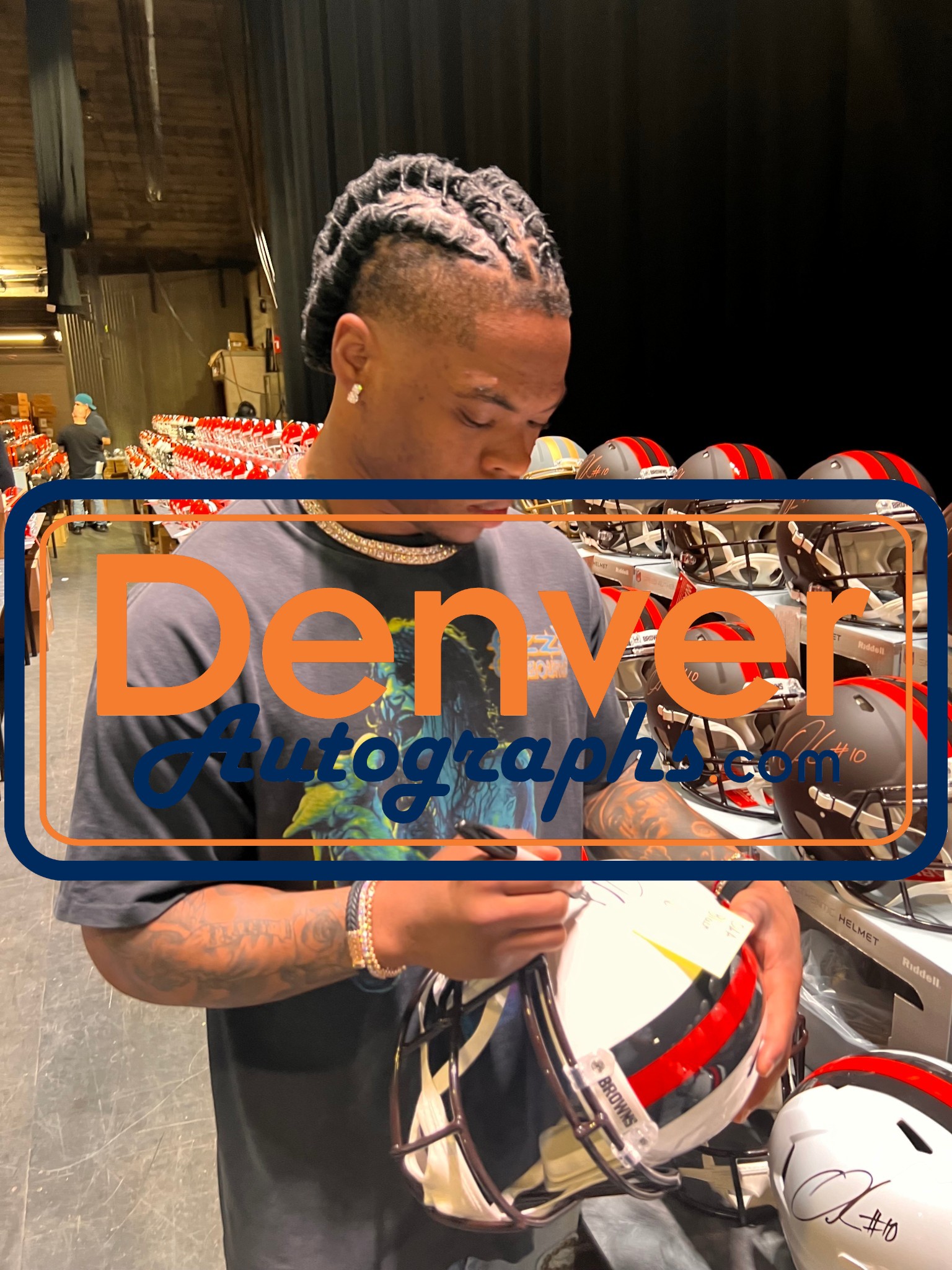 Quinshon Judkins Autographed Cleveland Browns F/S 23 Alt Helmet Beckett W 55260 7 Quinshon Judkins Autographed Cleveland Browns F/S 23 Alt Helmet Beckett W 55260