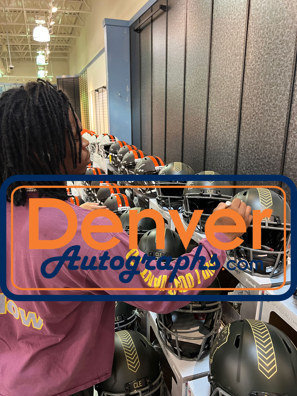 Quinshon Judkins Autographed Cleveland Browns Pro 25STS Helmet Beckett WIT 53110 6 Quinshon Judkins Autographed Cleveland Browns Pro 25STS Helmet Beckett WIT 53110