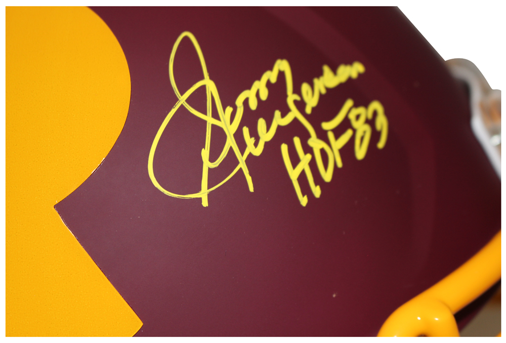 Sonny Jurgensen Signed Washington Redskins F/S AMP Speed Helmet BAS