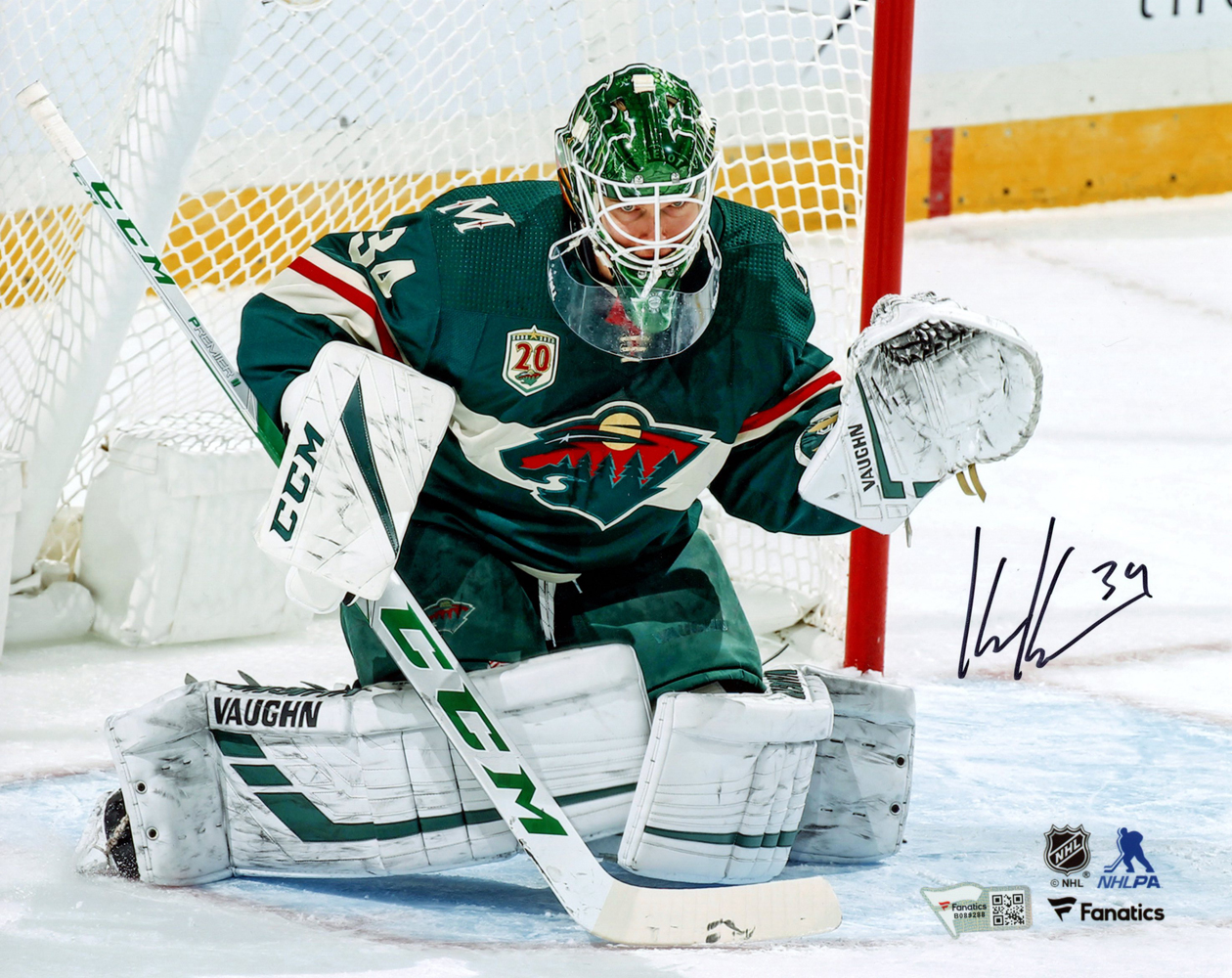 Kaapo Kahkonen Autographed Minnesota Wild 8x10 Photograph Fanatics