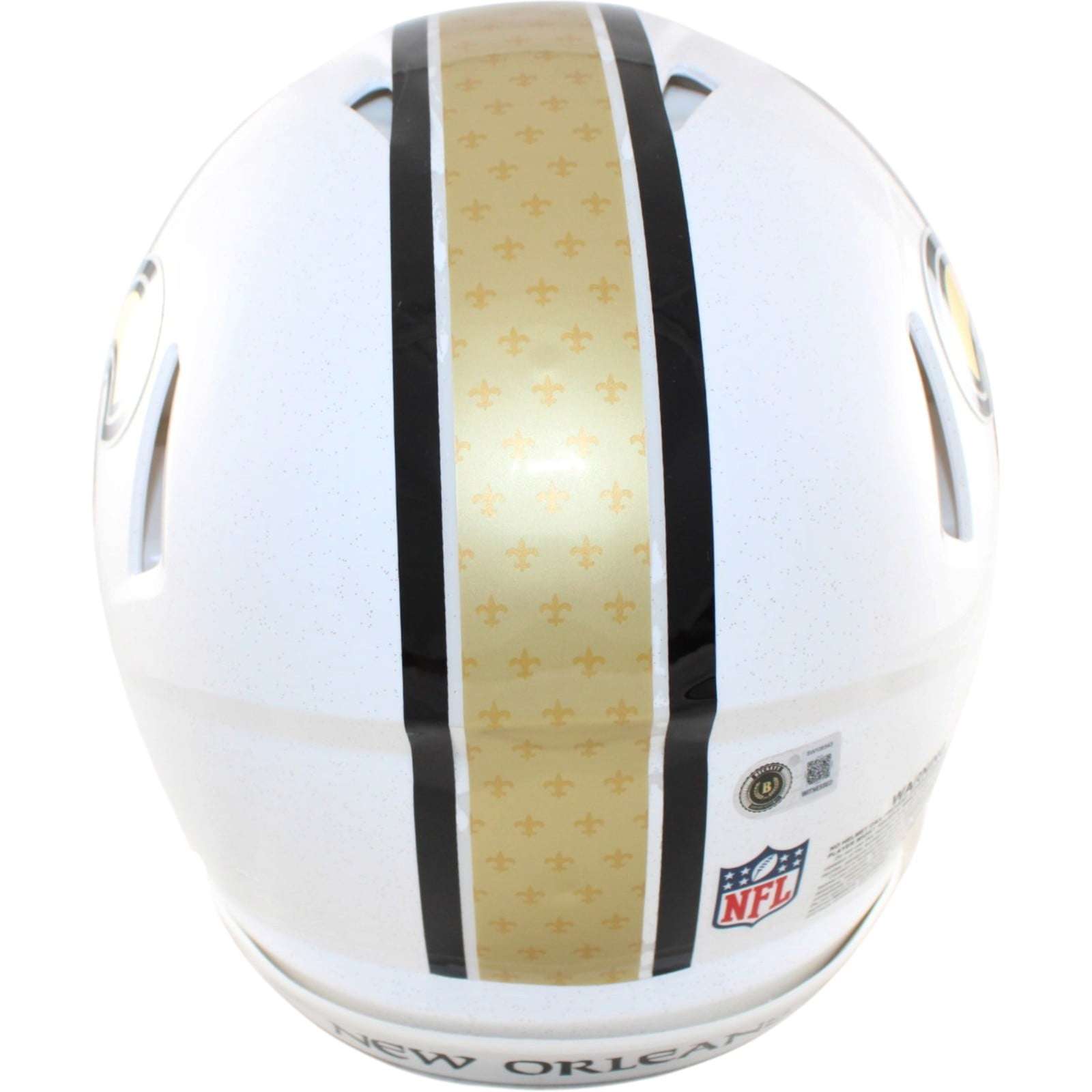 Alvin Kamara Autographed New Orleans Saints Pro Helmet 25 Alt Beckett WIT 58663 3 Alvin Kamara Autographed New Orleans Saints Pro Helmet 25 Alt Beckett WIT 58663