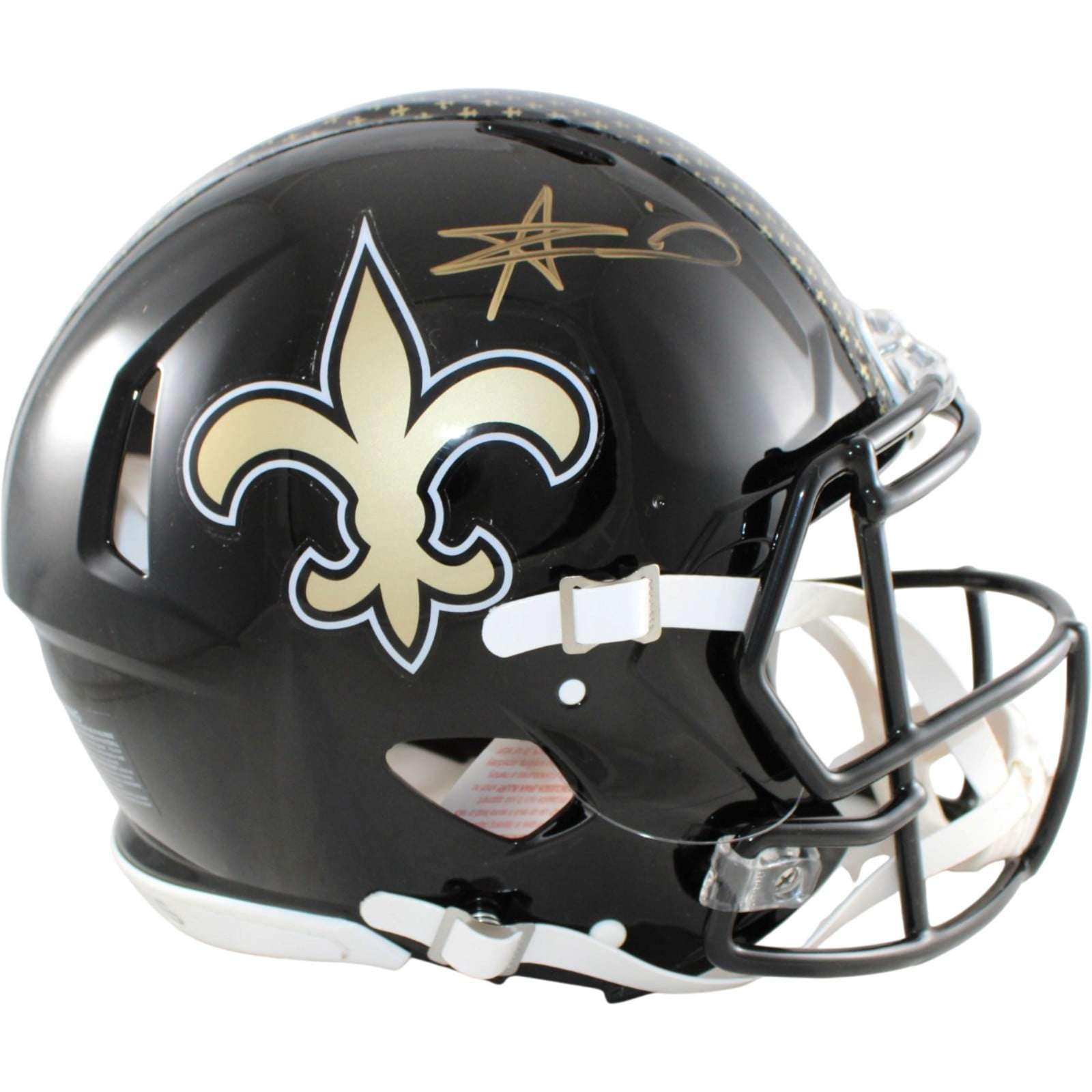 Alvin Kamara Autographed New Orleans Saints Pro Helmet 22 Alt Beckett WIT 58659