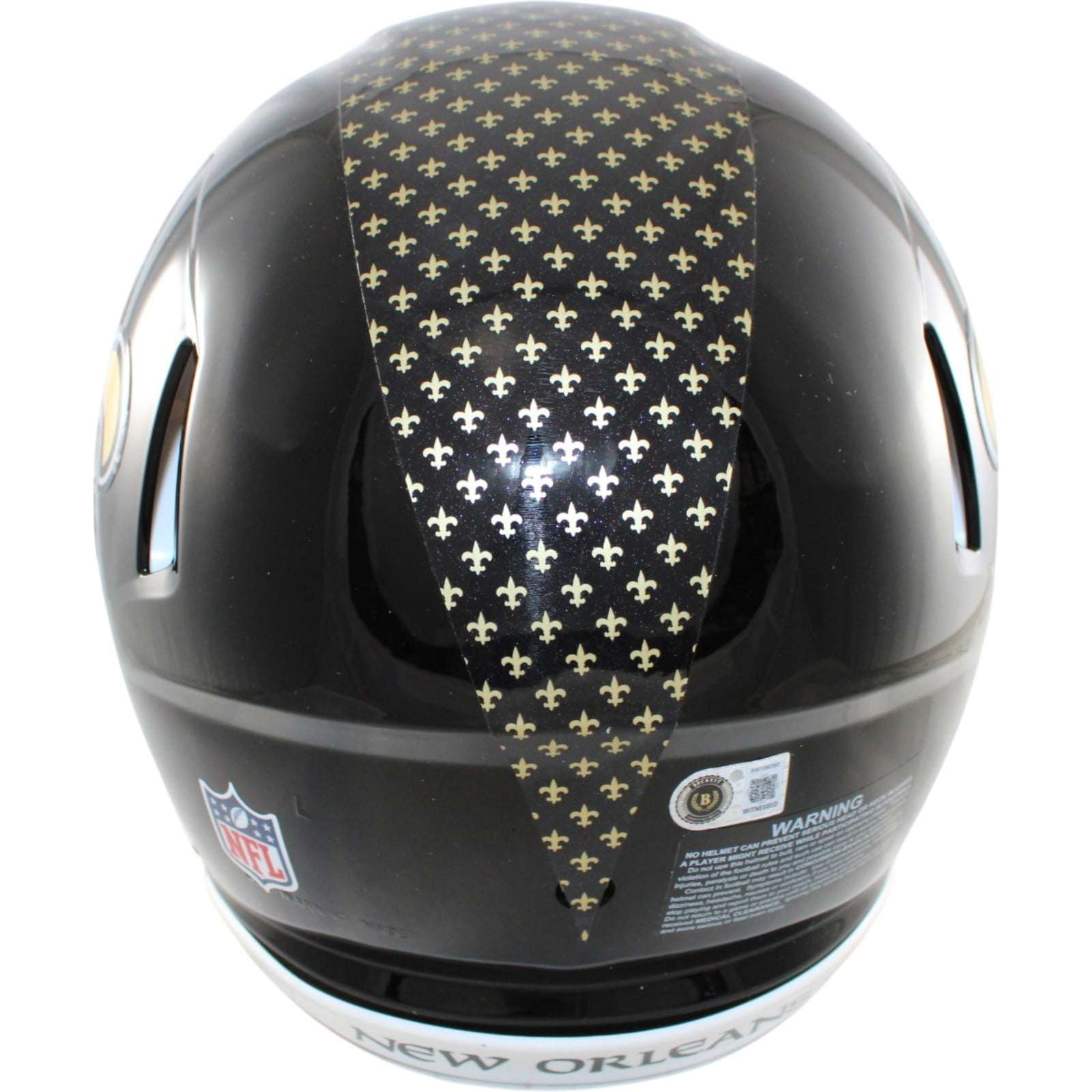 Alvin Kamara Autographed New Orleans Saints Pro Helmet 22 Alt Beckett WIT 58659 3 Alvin Kamara Autographed New Orleans Saints Pro Helmet 22 Alt Beckett WIT 58659