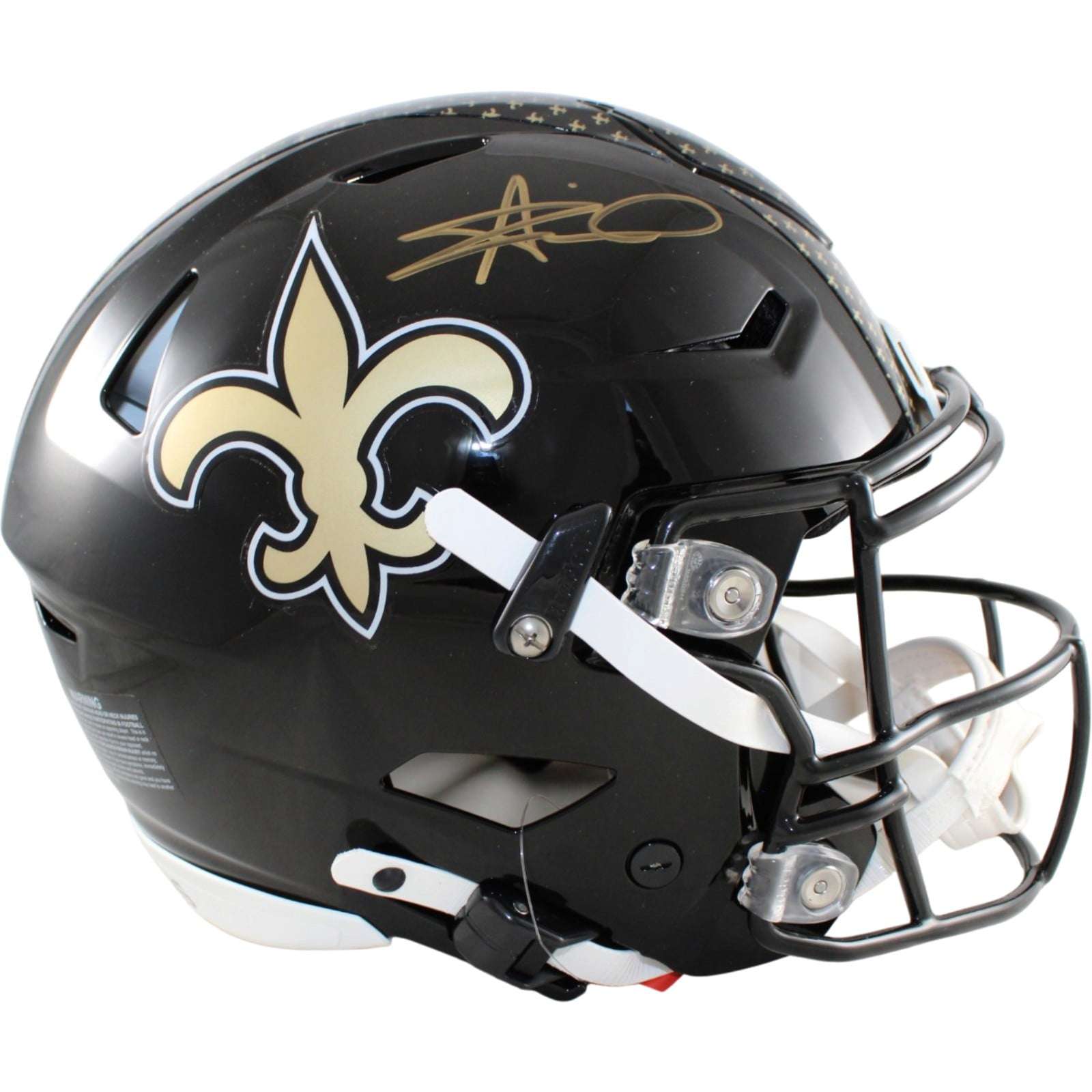 Alvin Kamara Signed New Orleans Saints Speedflex Helmet 22 Alt Beckett WIT 58669