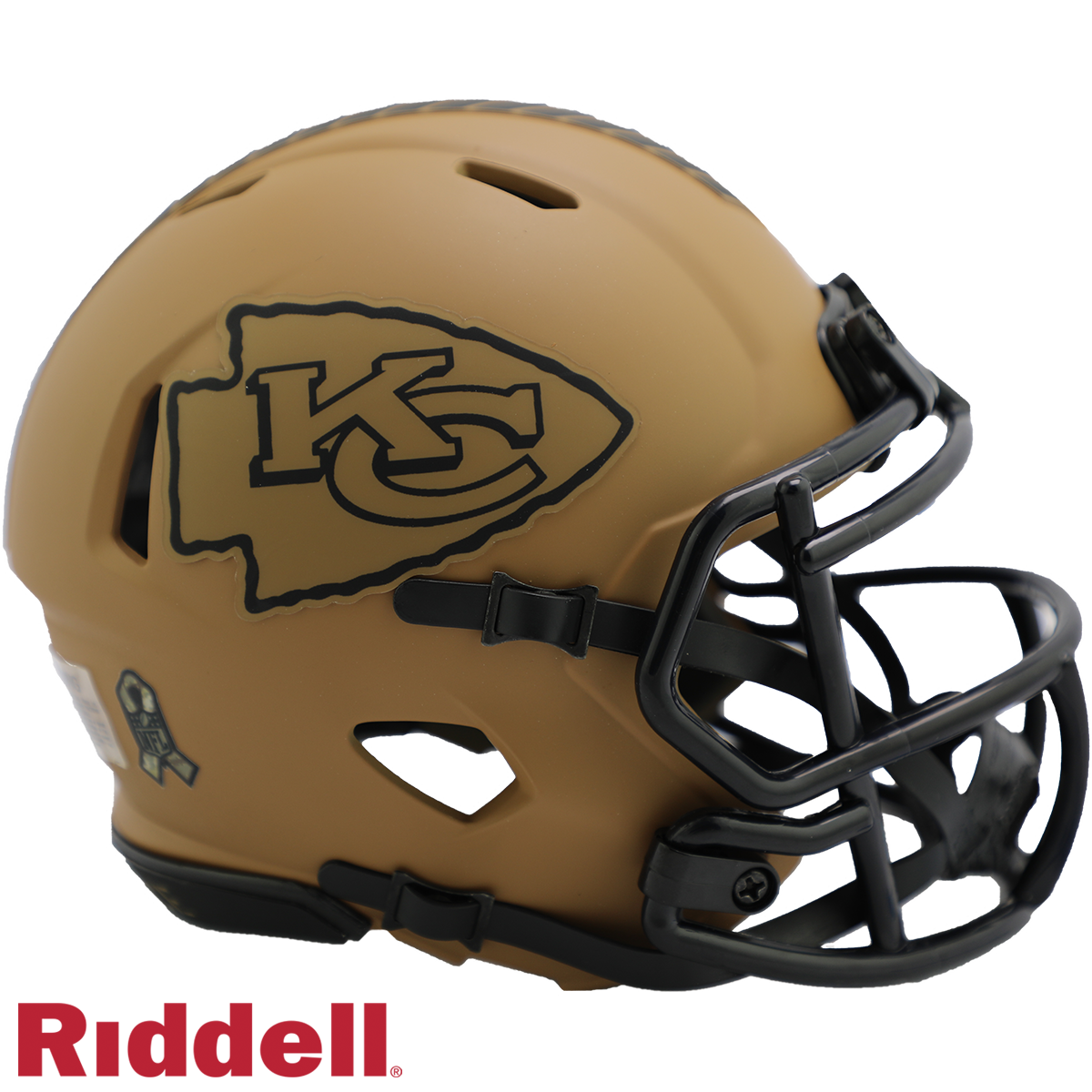 Kansas City Chiefs Riddell New In Box 2023 Salute to Service Mini Helmet 42301