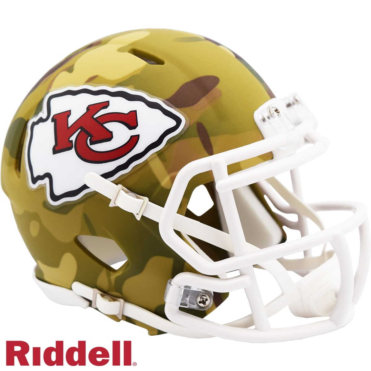 Kansas City Chiefs Riddell New In Box Limited Edition Camo Mini Helmet 26458