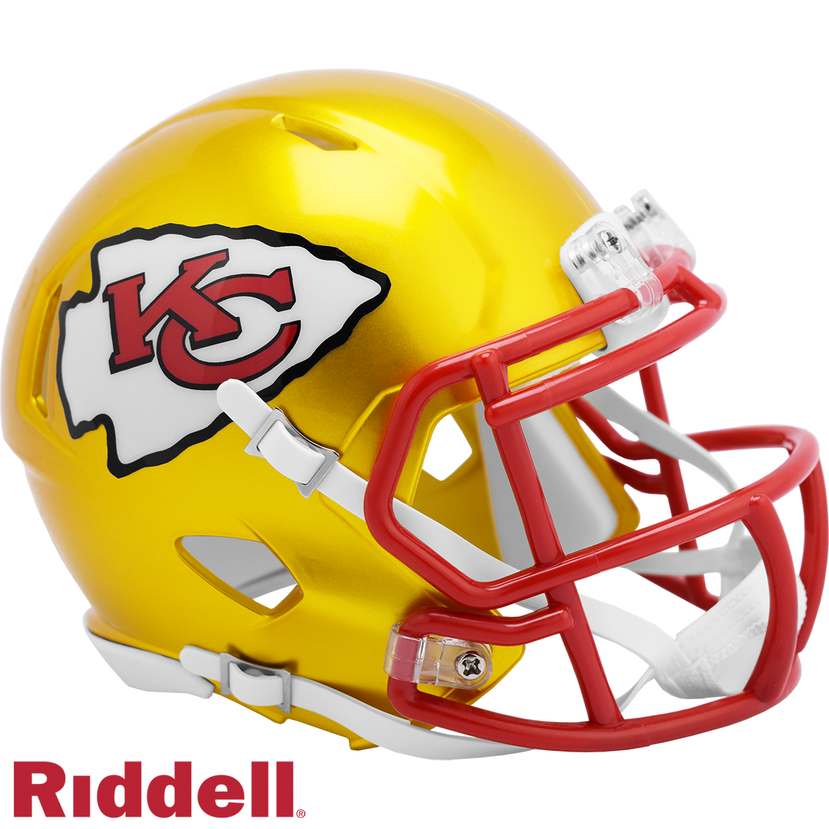 Kansas City Chiefs Flash Speed Mini Helmet Riddell New In Box 30724