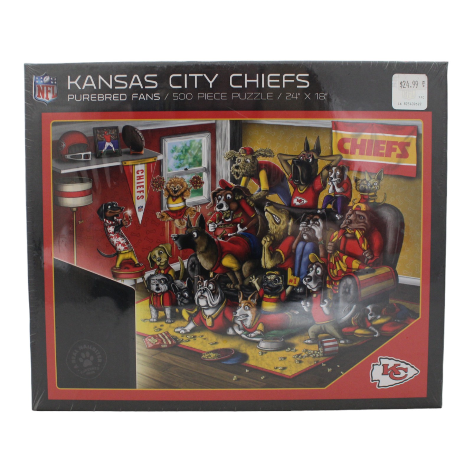 Kansas City Chiefs 18"x24" YouTheFan 500 Piece Purebread Puzzle