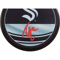 Tye Kartye Autographed/Signed Seattle Kraken Reverse Retro Puck Fanatics 53828