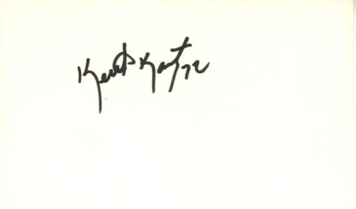 Keith Kartz Autographed/Signed Denver Broncos Index Card BAS 45389