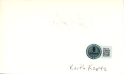 Keith Kartz Autographed/Signed Denver Broncos Index Card BAS 45389