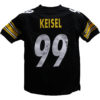 Brett Keisel Autographed/Signed Pittsburgh Steelers Black XL Jersey JSA 24934