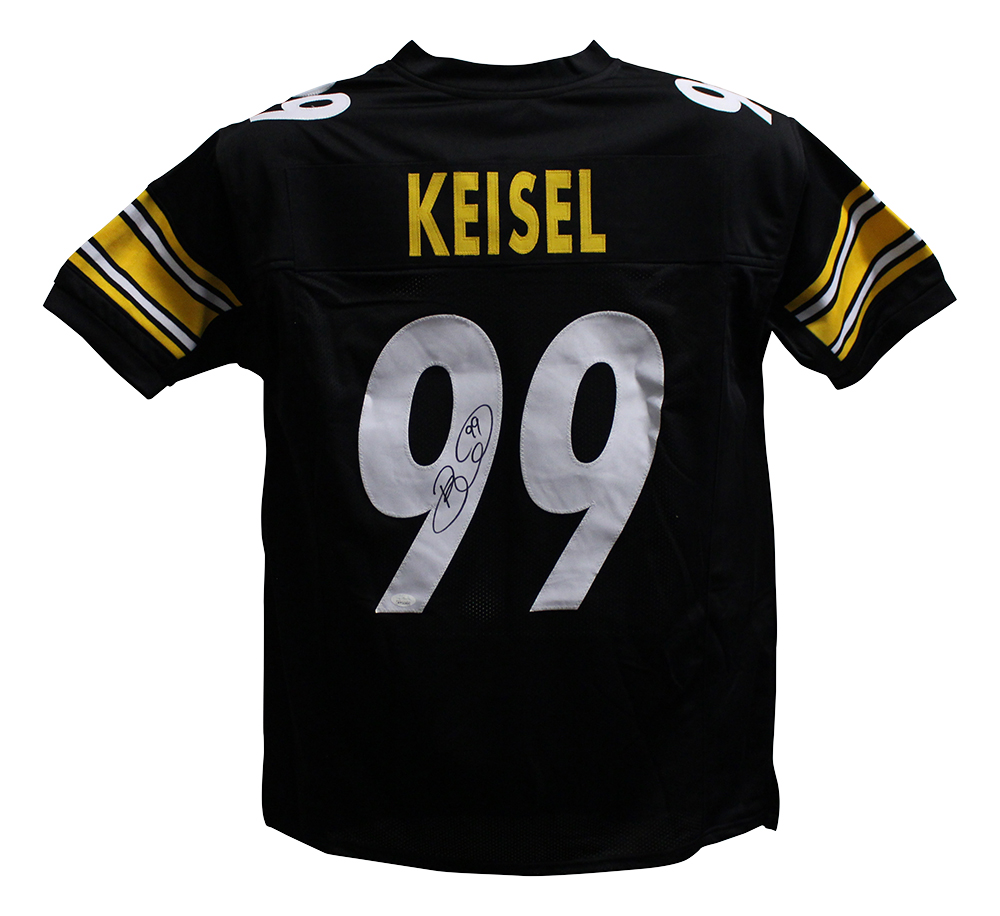 Brett Keisel Autographed Signed Pittsburgh Steelers Black XL Jersey JSA 24934 Denver Autographs