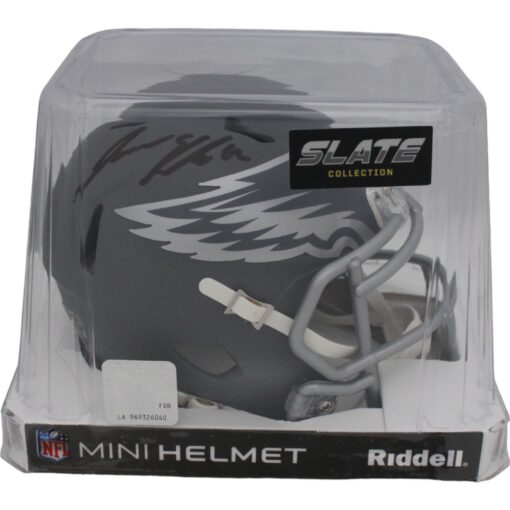 Jason Kelce Signed Philadlephia Eagles Slate Mini Helmet PSA 45810