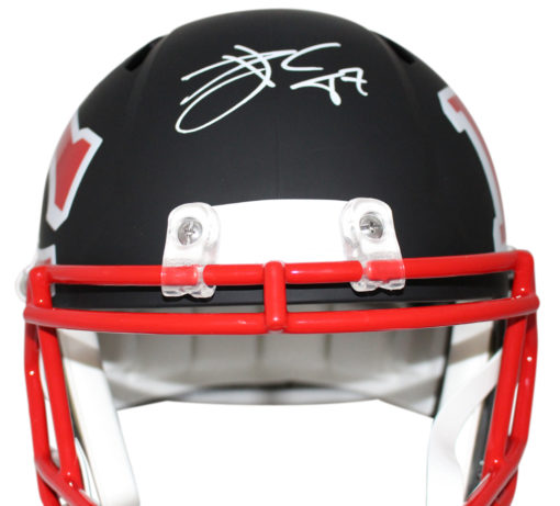 Travis Kelce Autographed Kansas City Chiefs AMP Replica Helmet BAS 25055