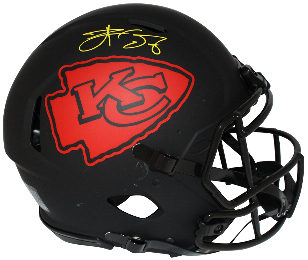 Travis Kelce Autographed Kansas City Eclipse Authentic Helmet 41048
