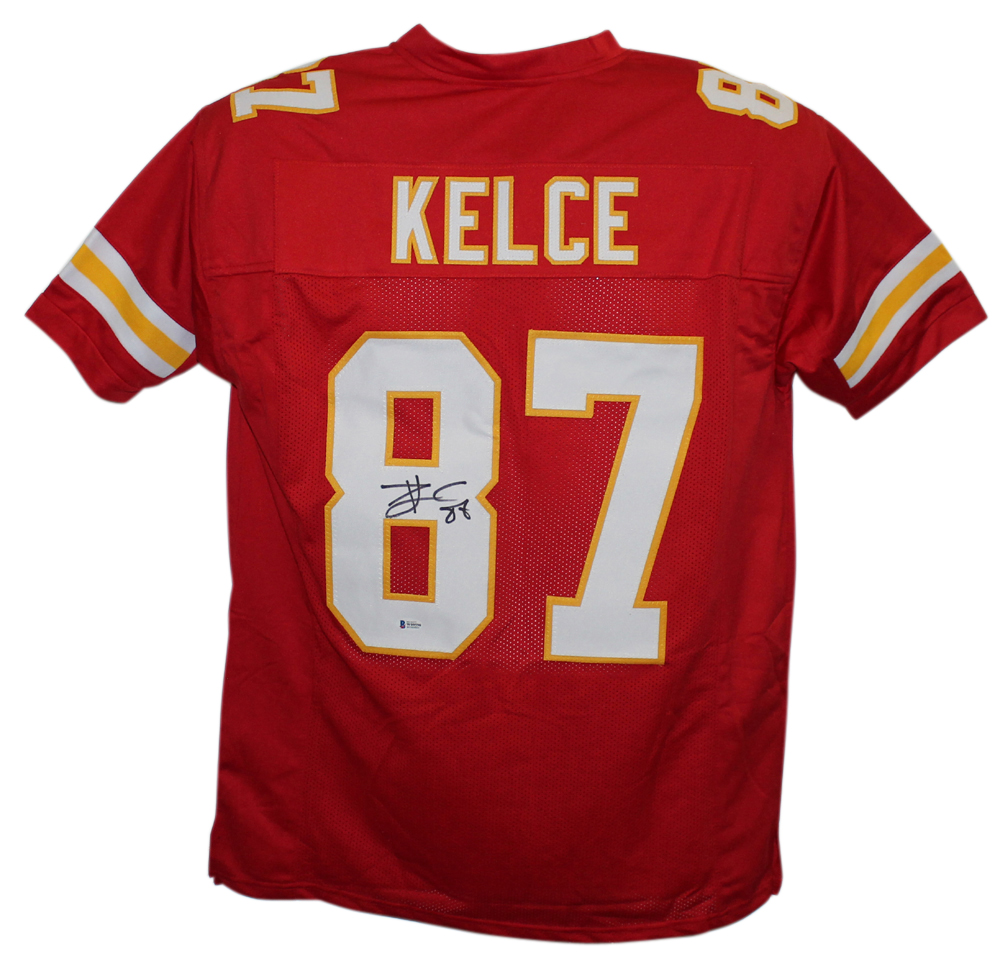 Travis Kelce Autographed/Signed Kansas City Chiefs Red XL Jersey BAS 22489 – Denver ...