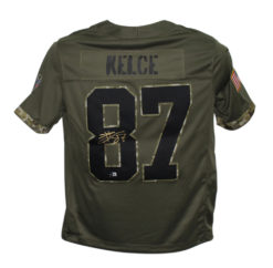 Travis Kelce Autographed Kansas City Chiefs Nike L Salute Jersey Beckett
