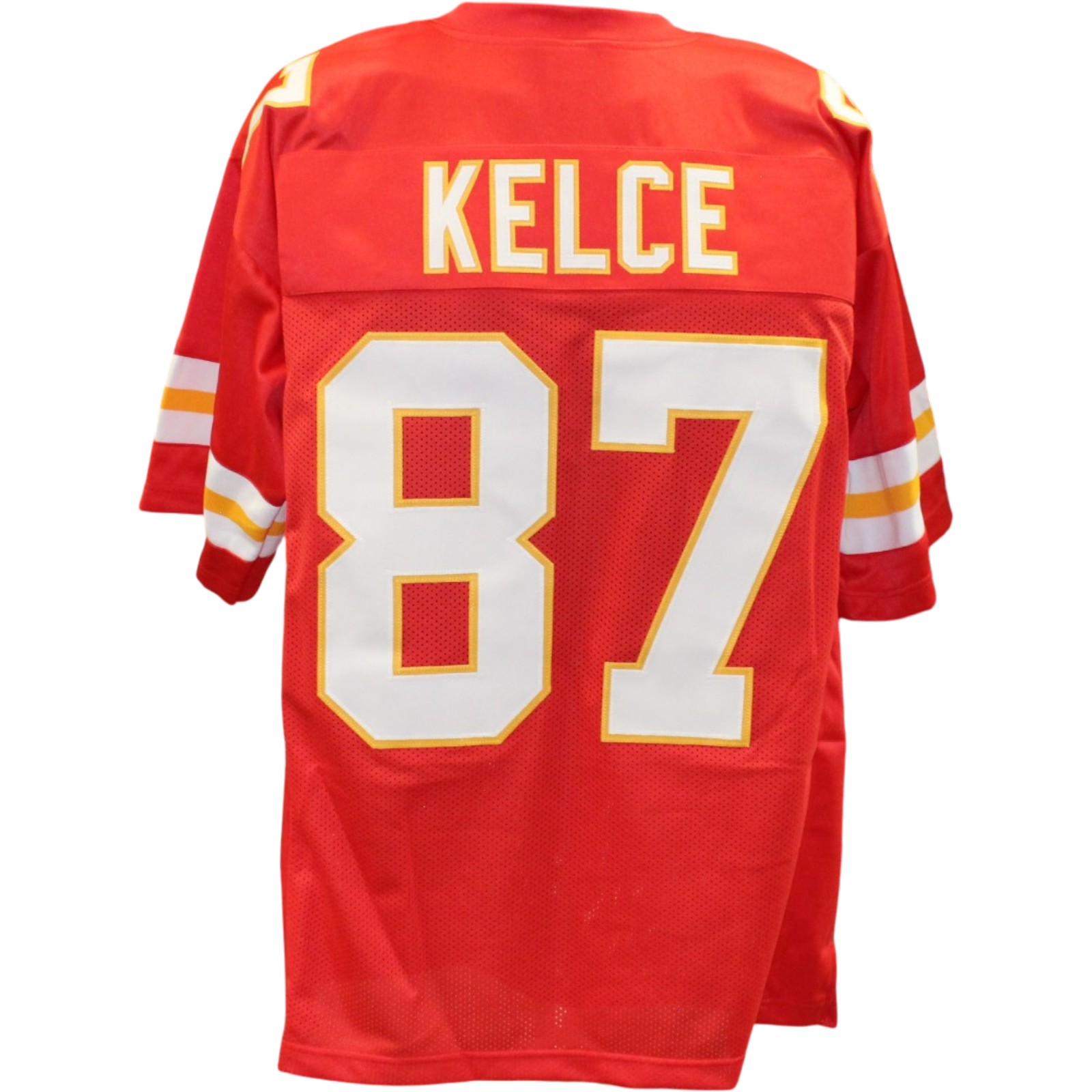 Travis Kelce Custom Pro Style Sz XL Red Jersey Sewn Stitched Unautographed 57954 1 Travis Kelce Custom Pro Style Sz XL Red Jersey Sewn Stitched Unautographed 57954