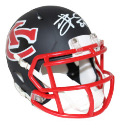 Travis Kelce Autographed/Signed Kansas City Chiefs AMP Mini Helmet BAS 25058