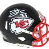 Travis Kelce Autographed Kansas City Chiefs Black Matte Mini Helmet BAS 25057