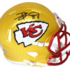 Travis Kelce Autographed/Signed Kansas City Chiefs Blaze Mini Helmet BAS 21194