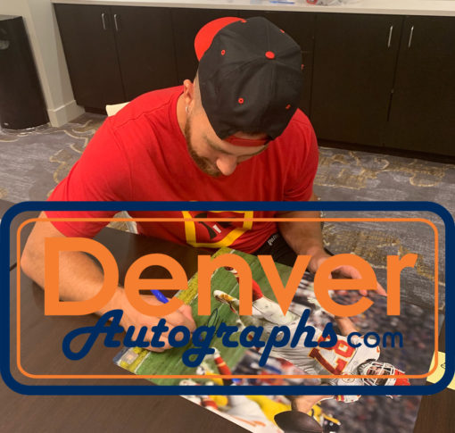 Travis Kelce Autographed/Signed Kansas City Chiefs 16x20 Photo BAS 25056 PF