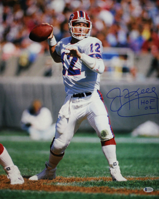 Jim Kelly Autographed/Signed Buffalo Bills 16x20 Photo HOF BAS 29131