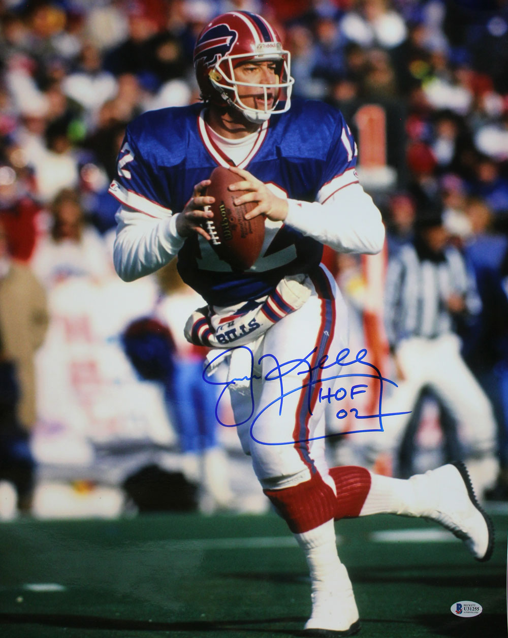 Jim Kelly Autographed/Signed Buffalo Bills 16x20 Photo HOF BAS 29132