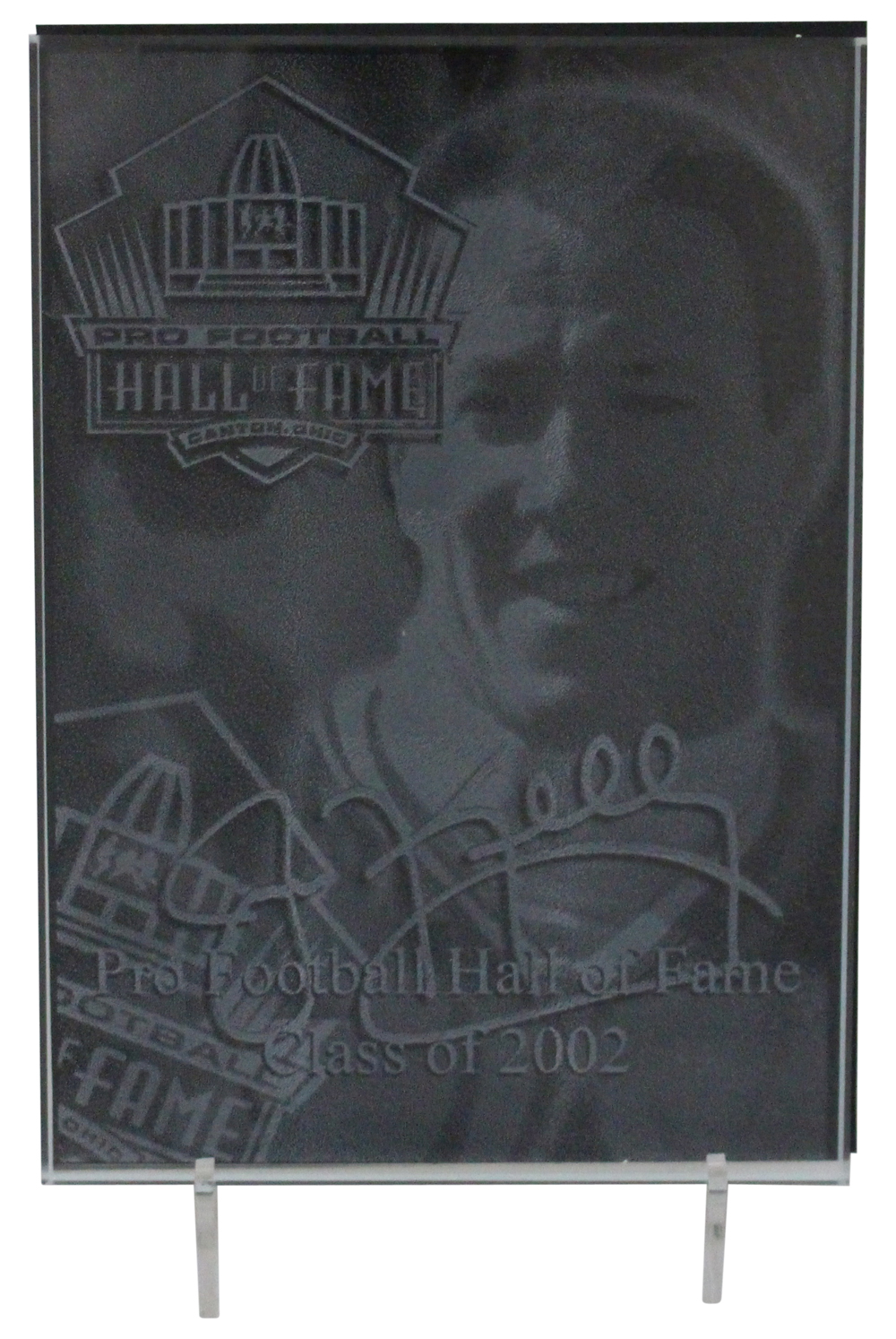 Jim Kelly Buffalo Bills Crystal Engraved Plaque With Stand 32005