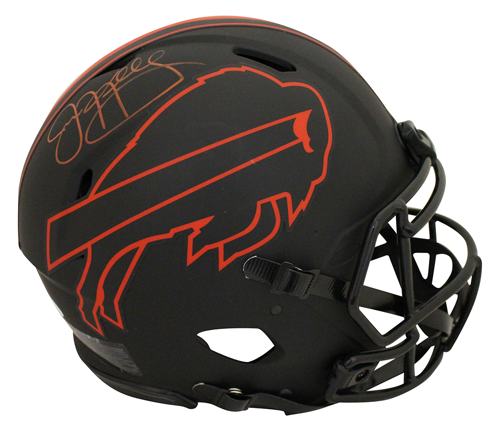 Jim Kelly Autographed/Signed Buffalo Bills Eclipse Authentic Helmet JSA 28287