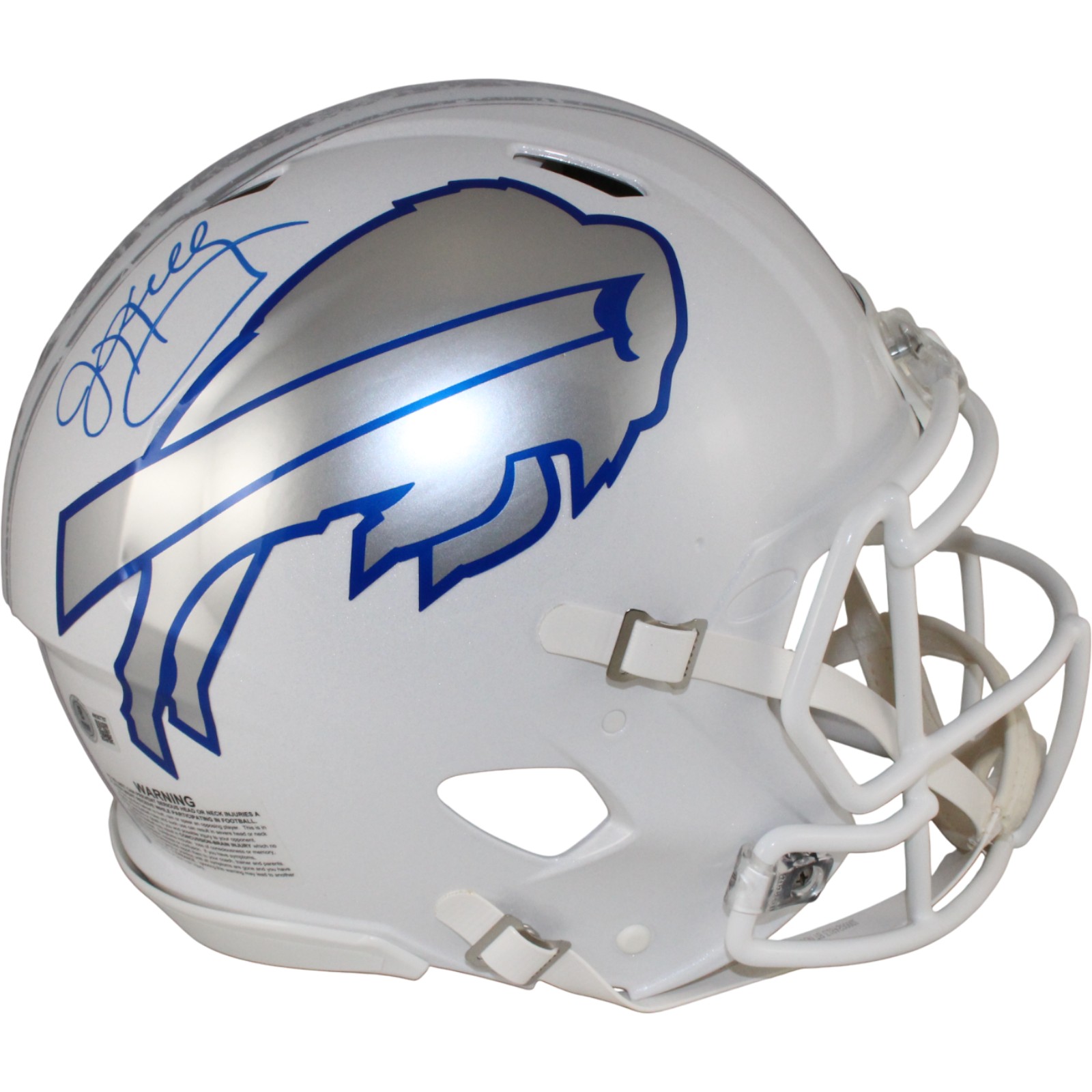 Jim Kelly Autographed Buffalo Bills Authentic Rivalries Helmet Beckett W 54080
