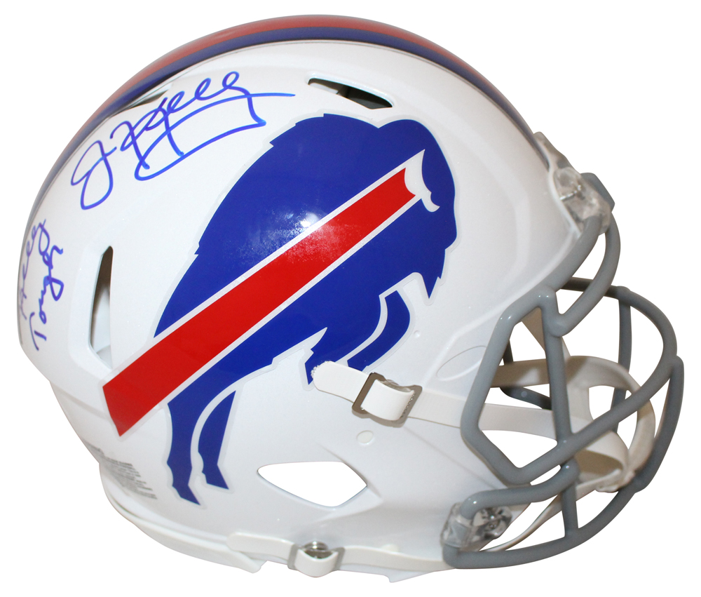 Jim Kelly Autographed Buffalo Bills Authentic Speed Helmet Kelly Tough BAS 26918