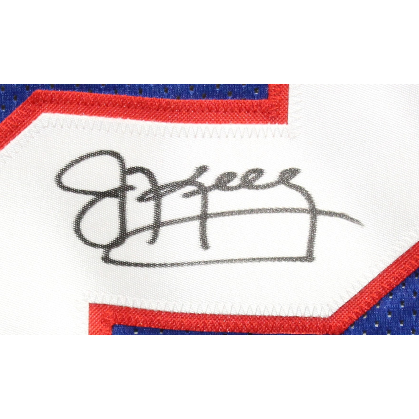 Jim Kelly Autographed/Signed Pro Style Blue Jersey JSA