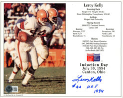 Leroy Kelly Autographed Cleveland Browns 8x10 Photo HOF Beckett 45542